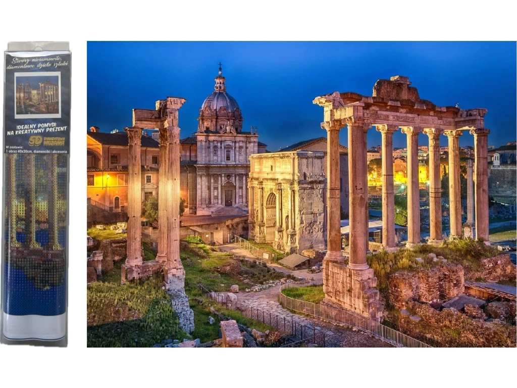 Diamantový obrázek - Forum Romanum, Řím 30 x 40 cm